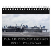 F/A-18スズメバチ2011年 カレンダー (カバー)