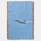 F/A-18ファイタージェット飛行機エアショーのスタント飛んでいる スローブランケット (正面縦)