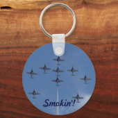 F/A-18ファイタージェット飛行機エアショースタント キーホルダー (正面)