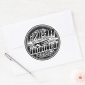 F/A-18ホーネットクラシックラウンドステッカー ラウンドシール (封筒)