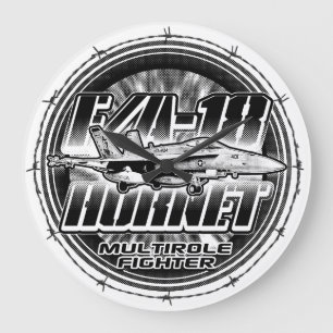 F/A-18ホーネット長時計アクリル壁時計 ラージ壁時計