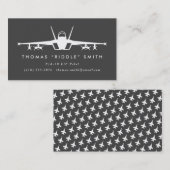 F/A-18マッチするパターンを持つファイターパイロット 名刺 (正面/裏面)