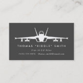 F/A-18マッチするパターンを持つファイターパイロット 名刺 (正面)