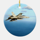 F/A-18Aのスズメバチの殴打の要撃飛行隊87 セラミックオーナメント (裏面)