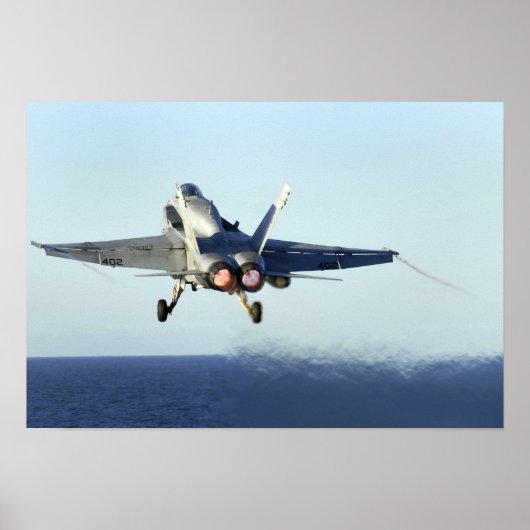 F/A-18Cホーネットがフライトデッキ2から発射する ポスター (正面)