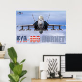 F/A-18C HORNET ポスター (ホームオフィス)