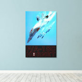 F/A-18C HORNET 24x36 キャンバスプリント (インサイチュ (ウッドフロア))