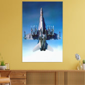 F/A-18C HORNET 32x48 キャンバスプリント (インサイチュ (リビング))