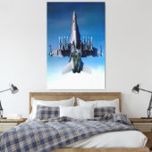 F/A-18C HORNET 32x48 キャンバスプリント (インサイチュ (寝室))