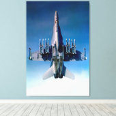 F/A-18C HORNET 32x48 キャンバスプリント (インサイチュ (ウッドフロア))