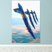 F/A-18C HORNET 40x60 キャンバスプリント (インサイチュ (ウッドフロア))
