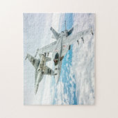 F/A-18Eホーすごいネット(11x14インチ) ジグソーパズル (縦)