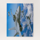 F/A-18Eホーすごいネット（16x20インチ） ジグソーパズル (縦)