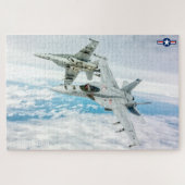 F/A-18Eホーすごいネット(20x30インチ) ジグソーパズル (横)