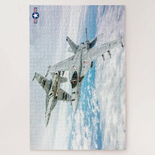 F/A-18Eホーすごいネット(20x30インチ) ジグソーパズル (縦)