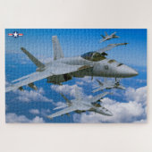 F/A-18Eホーすごいネット（20x30インチ） ジグソーパズル (横)