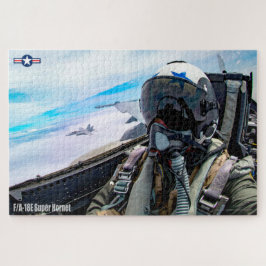 F/A-18Eホーネすごいットパイロット（20x30インチ） ジグソーパズル