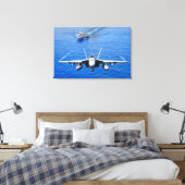 F/A-18Eホーネすごいット24x36 キャンバスプリント (インサイチュ (寝室))
