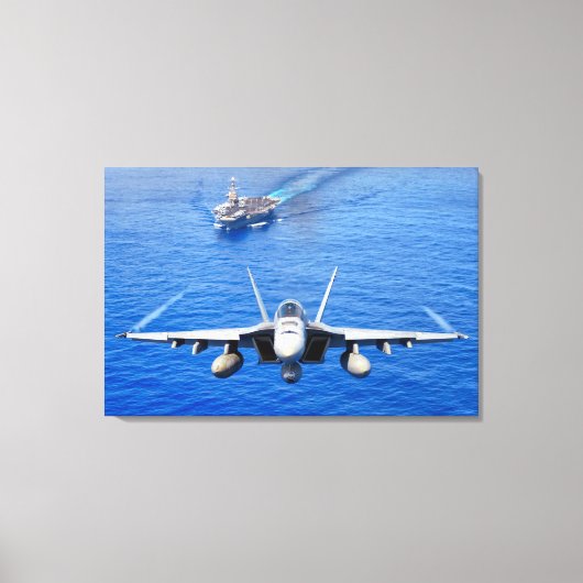 F/A-18Eホーネすごいット24x36 キャンバスプリント (正面)