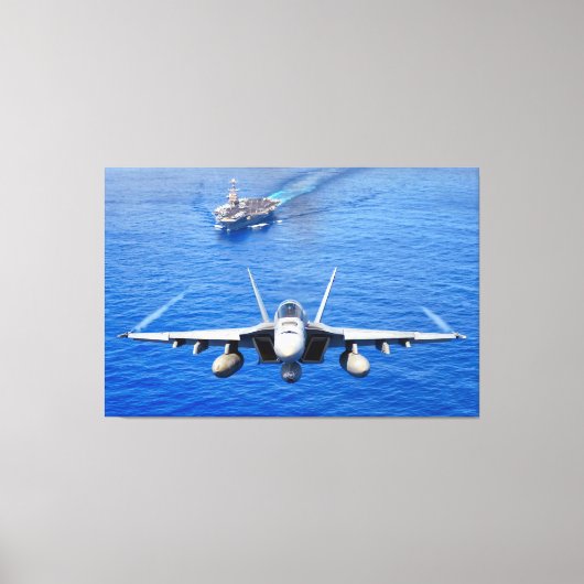 F/A-18Eホーネすごいット40x60 キャンバスプリント (正面)