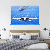 F/A-18Eホーネすごいット40x60 キャンバスプリント (インサイチュ (寝室))