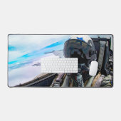 F/A-18Eホーネすごいパイロット デスクマット (キーボード&マウス)