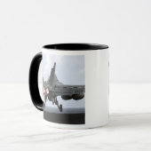 F/A-18Eホーネットがすごい起動 マグカップ (正面左)