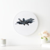 F/A-18E/F スーパーホーネット離陸 ラージ壁時計 (ホーム)