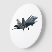 F/A-18E/F Super Hornet Takeoff ラージ壁時計 (傾斜)