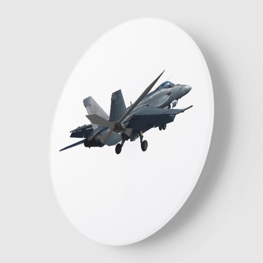 F/A-18E/F Super Hornet Takeoff ラージ壁時計 (傾斜)
