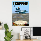 F/A-18Fホーネすごい – トラップ! ポスター (ホームオフィス)
