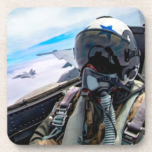 F/A-18Fホーネットすごいパイロット コースター (正面)