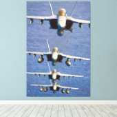 F/A-18F HORNET すごい 40x60 キャンバスプリント (インサイチュ (ウッドフロア))