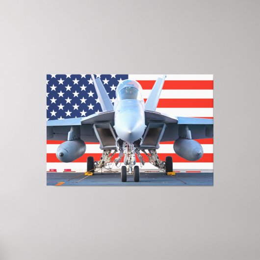 F/A-18F HORNET すごい 40x60 キャンバスプリント (正面)