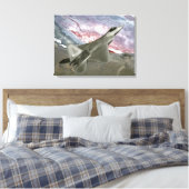 F/A-22ラプターが訓練任務を遂行する キャンバスプリント (インサイチュ (寝室))