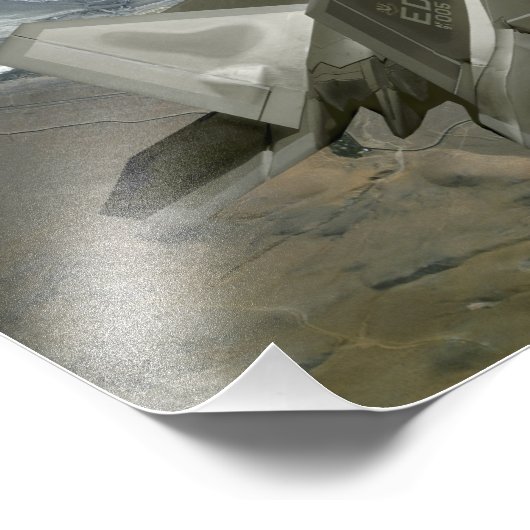 F/A-22ラプターが訓練任務を遂行する フォトプリント            (角)