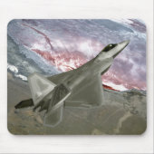 F/A-22ラプターが訓練任務を遂行する マウスパッド (正面)