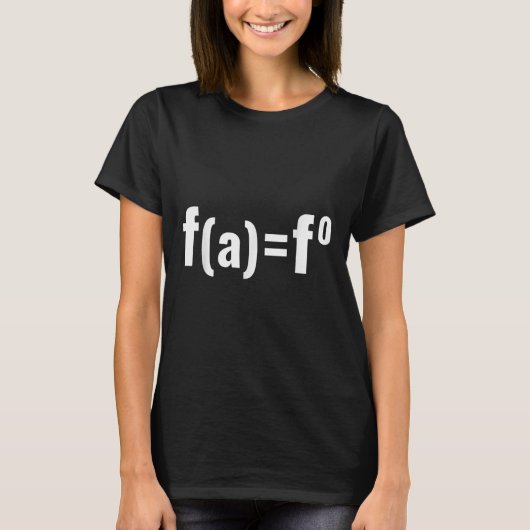 F(a)=f0数式 – F.a.f.o American Politica Tシャツ (正面)
