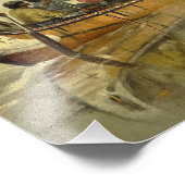 F. A. Hopkinsによるスーペリア湖霧のカヌー フォトプリント (角)