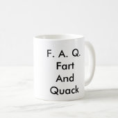 F.A.Q.Fart AndQuack コーヒーマグカップ (正面右)