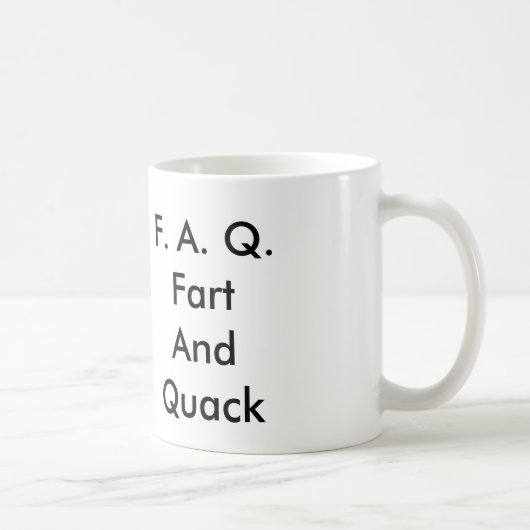 F.A.Q.Fart AndQuack コーヒーマグカップ (右)