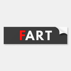 F ARTロゴ付きバンパーステッカー バンパーステッカー