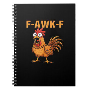 F-Awk-F ニワトリ F-Caw-F おんどり 楽しい ユーモア メメ ノートブック