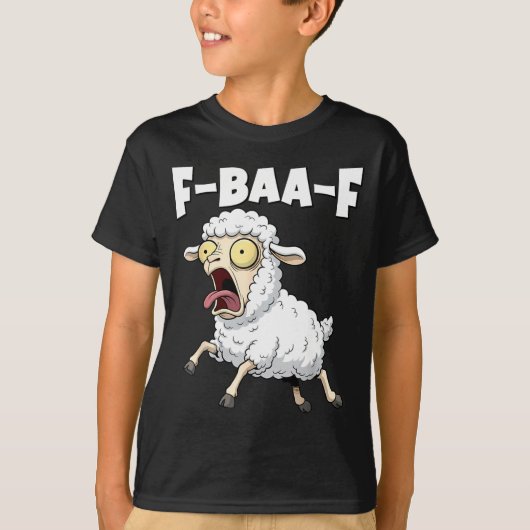 F-baa-f ミーム - 笑える叫びのミーム グラフィック tシャツ (正面)