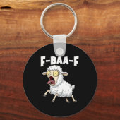 F-baa-f ミーム - 笑える絶叫ミーム グラフィック キーホルダー (正面)