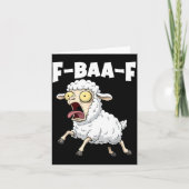 F-baa-f Meme – Funny Screaming Meme Graphic  カード (正面)