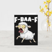 F-baa-f Meme – Funny Screaming Meme Graphic  カード (黄色い花)