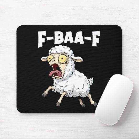 F-baa-f Meme – Funny Screaming Meme Graphic マウスパッド (マウス)