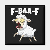 F-baa-f Meme – Funny Screaming Meme Graphic  マグネット (正面)