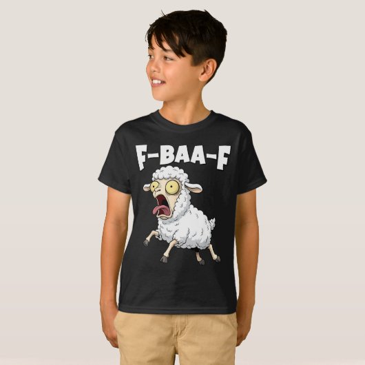 F-baa-f Meme – Funny Screaming Meme Graphic  Tシャツ (正面フル)